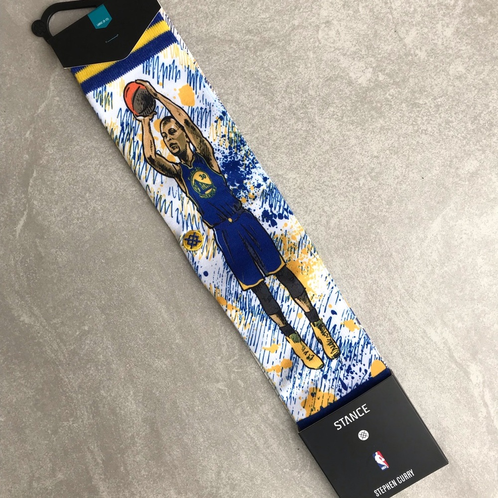 NWT Stance Steph Curry Warriors Socks